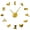 Gold, variant on Hunting Silhouette Frameless Wall Clock Stickers, DIY Modern Decorative Clocks for Living Room, Bedroom, Office - Easy to Install, Large 3D Clock Design (Silver,27in)