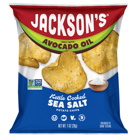 Jackson's Sea Salt Classic Kettle Potato Chips in Avocado Oil 1oz