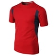 thumbnail image 2 of H2H Mens Cool Dry Compression Short Sleeve T-Shirts RED US 2XL/Asia 3XL (CMTTS266), 2 of 6