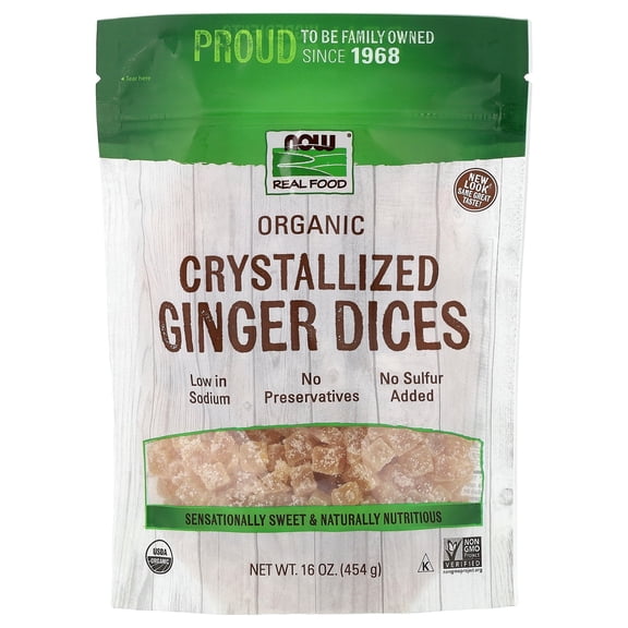 Now Foods Ginger Dices 1 lbs Bag