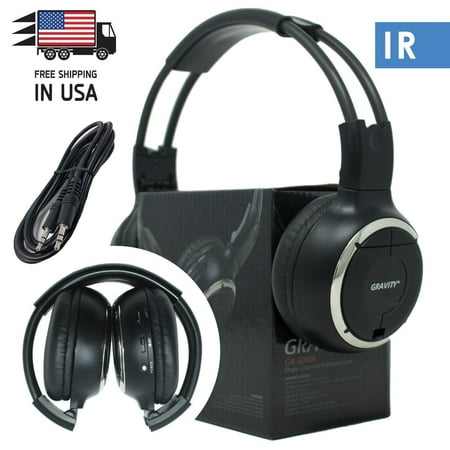 New Infrared Wireless Single Channel For Car DVD MP3 IR Headphone Headset 50WH