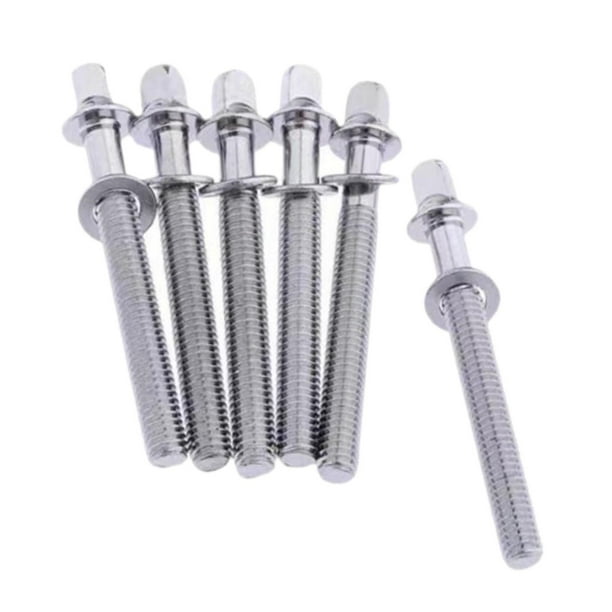 6 varillas de tensión para tambor, tornillos de montaje para orejetas de tambor, pernos de orejetas de tambor de 5 mm, tornillos de fijación para tambor M5x40mm