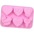 thumbnail image 3 of Clearance! Heart Silicone Mods Heart Shape Candy for Valentine's Day Baking Non Stick Food Silicone for Candy Gummy Soaps Ice Cubes A Cookie Cutter, 3 of 6