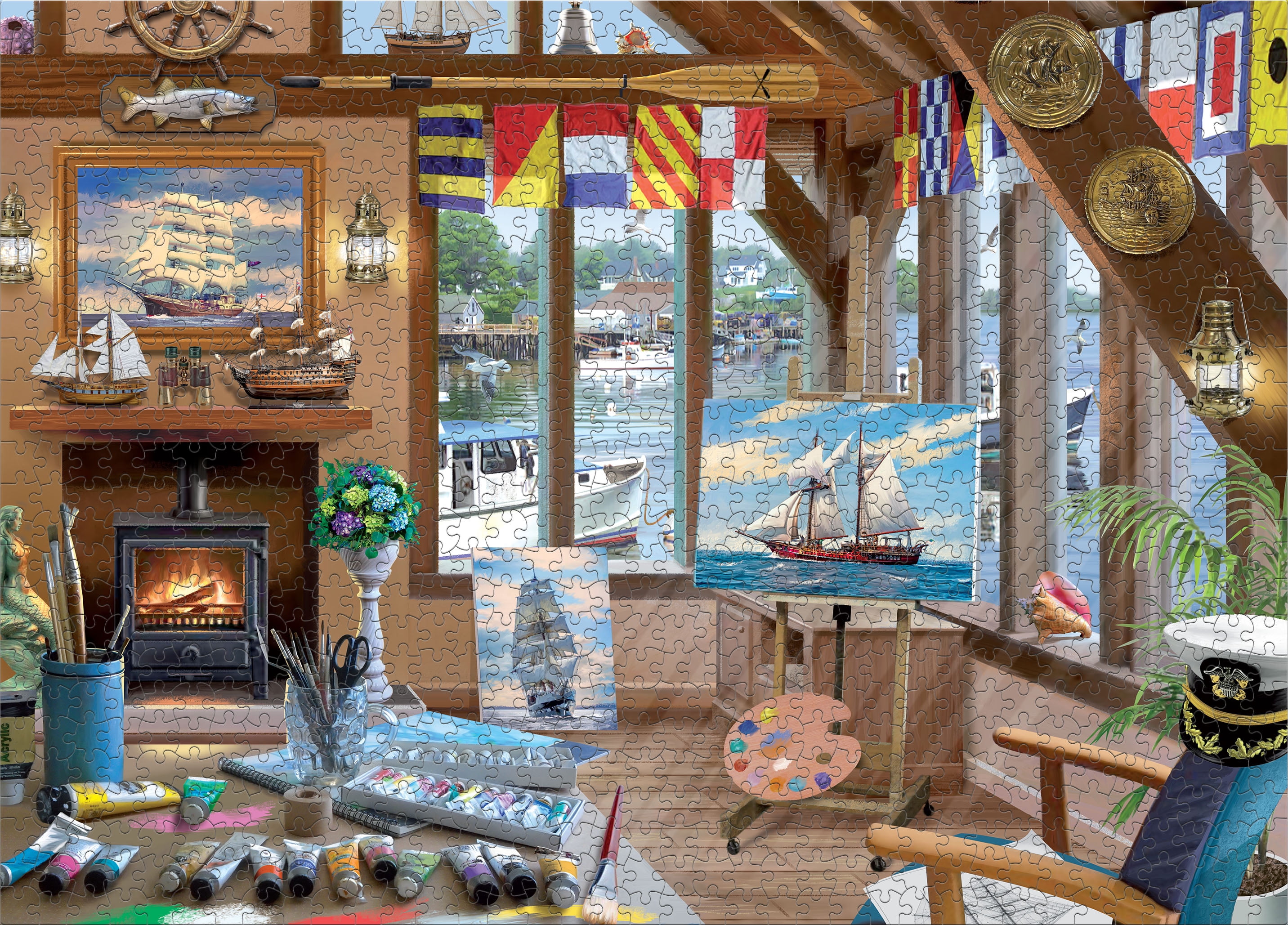Ceaco The Sailor's Studio (Victor McLindon) 1000 Piece Interlocking Jigsaw Puzzle