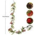 thumbnail image 4 of Christmas Garlands for Xmas Tree Decorations 6.56 Ft Artificial Valentine's Day Wicker Home Decor Ornaments Christmas Artificial Red Berry Wicker, 4 of 8