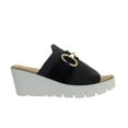 thumbnail image 1 of Bernie Mev Women's Venti Buckle Wedge Sandal, 1 of 1
