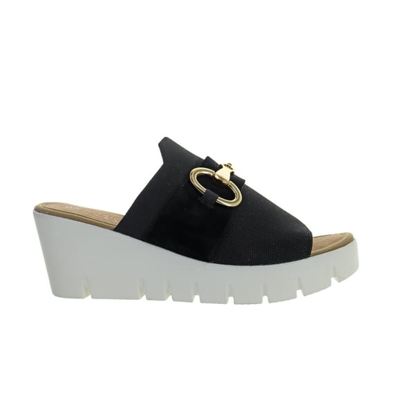 Bernie Mev Women's Venti Buckle Wedge Sandal