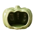 thumbnail image 2 of Fall Pumpkin Decor Glazed Ceramic Hamster Hideout, Cool Heavy-Duty Small Pet Shelter for Rabbit Mice Gerbil, Reptile & Amphibian Habitat Hideouts, 2 of 5