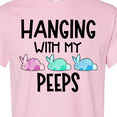 thumbnail image 4 of Inktastic Easter Hanging with My Peeps Pastel Bunnies T-Shirt, 4 of 5