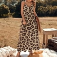 thumbnail image 3 of Cheetah Print Leopard Print Sleeveless Dress Dresses Women Summer Women's Summer Clothing, 3 of 9