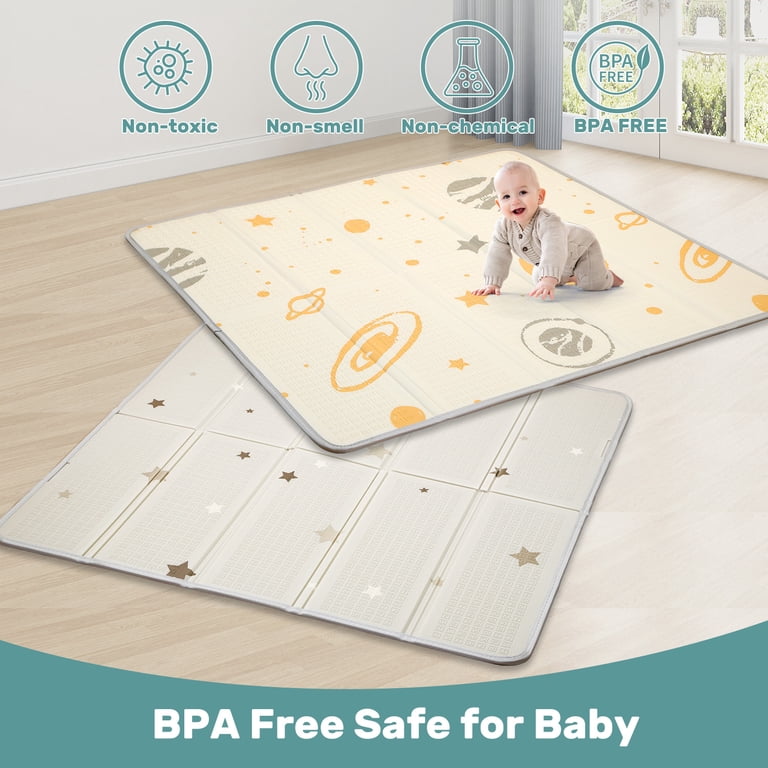 JoyStone Baby Play Mat, Reversible Animal Print, 50" x 50" photo 6