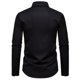 thumbnail image 4 of Blusa y camisa de manga larga con cuello vuelto para hombre, estilo informal, a la moda, con bordado y botones estampados, blusa de manga larga con cuello vuelto, blusa de poliéster para hombre, 4 of 8