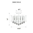 thumbnail image 2 of 6 Light Drum Shade Flush Mount with Chrome finish, 2 of 2
