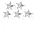 thumbnail image 3 of Raindrops 5Pcs Hanging Star Decorations Transparent Plastic Led Lighted Christmas Design 9Cm X 9Cm X 2.5Cm, 3 of 6