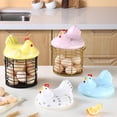 thumbnail image 4 of Yuarrent Cesta para guardar huevos de alambre retro, organizador para gallinas, para almacenar y exhibir huevos frescos, de alambre vintage. Almacenamiento y organización del hogar, 4 of 6