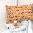 thumbnail image 4 of Fotbe Dachshund Dog Puppy Funda de Almohada Decorativa Estilo Occidental, Lujo en Algodón, Fundas para Almohadas King, Cojín Estampado para Decoración del Hogar-16"x24", 4 of 6