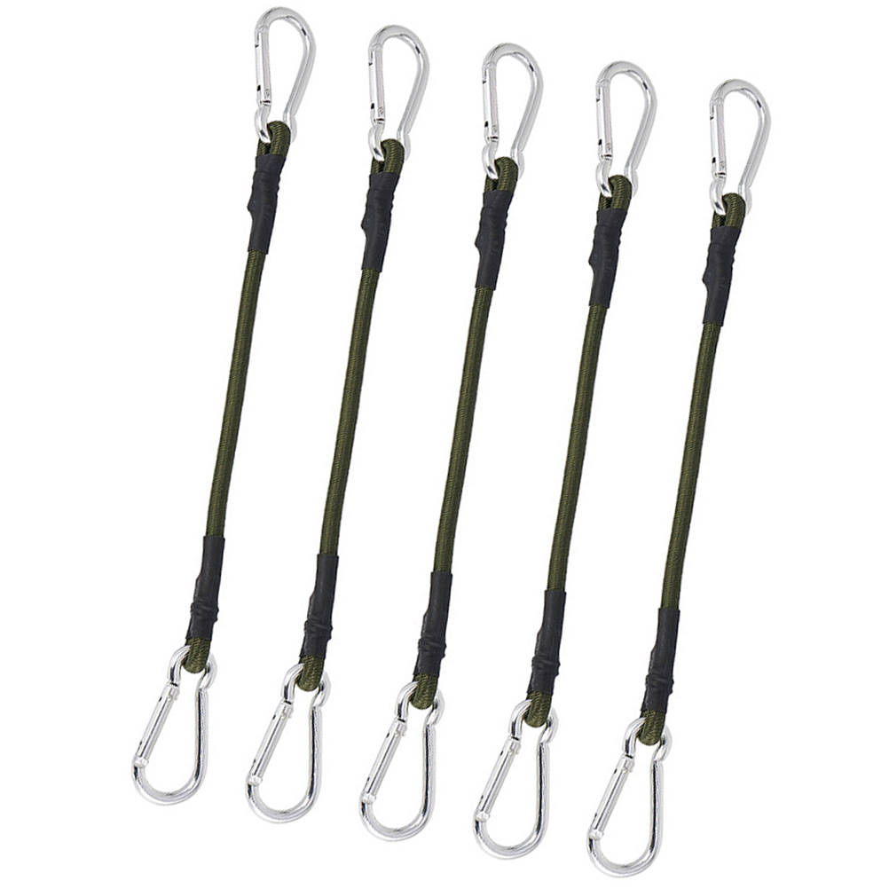 YUNLIGHTS Heavy Duty Outdoor Bungee Cords with Hooks, Multi Rubber-Aluminum, for Secure Fastening