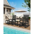 thumbnail image 5 of SOLLED 2-Tier Patio Side Table 18x15 Inch, HDPE Weather Resistant End Table for Outdoor Deck Pool Balcony, Black, 5 of 10