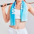 thumbnail image 4 of Cooling Towels for Neck and Face, 1 Pack 40"x12" Soft Breathable Ice Towels for Hot Weather Microfiber Yoga Workout Towels for Sport, Running, Gym, Camping, Travel YR01 (Sunset), 4 of 5