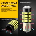 thumbnail image 3 of 1156 LED Bulb for Reverse Lights, 102-SMD Chipsets 300% Super Bright White 1141 1073 7506 LED Bulbs with Projector for Backup Reverse Lights Tail Brake Signal Lights, 6000K Xenon White, 3 of 8