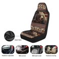 thumbnail image 5 of Binienty Brown Bear Car Seat Covers Set of 2 Universal Thin Car Front Seat Covers Vehicle Interior Cushion Protector Navajo Aztec Automotive Accessories for Most Car Auto SUV Sedan Truck, 5 of 7
