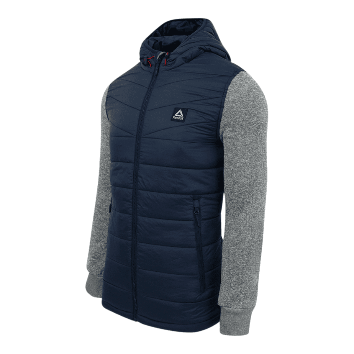 reebok men's sweater fleece jacket