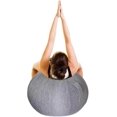thumbnail image 2 of 55/65/75CM Exercise Ball Chair with Fabric Cover for Home Office Pilates Yoga, White, 75cm Size, 2 of 5