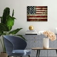 thumbnail image 3 of JEUXUS  Large Old Vintage American Flag Canvas Prints Wall Art Pictures for Living Room Office Home Decorations Modern Abstract Landscape Artwork 16x12inch, 3 of 6