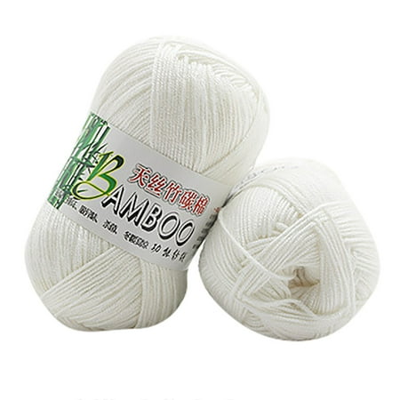New 100% Bamboo Cotton Warm Soft Natural Knitting Crochet Knitwear Wool Yarn