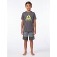 thumbnail image 3 of Reebok Boys Swim Trunks with Elastic Drawstring Waistband and UPF 50+ Protection, Sizes 4-18, 3 of 7