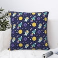 thumbnail image 4 of Pofeuu Astronaut Corgi Print Double-sided plush pillowcase Square Throw Pillow Covers Pillows Cover for Living Room Bedroom Sofa Couch Cushion Cover（No pillow core）-26"x26", 4 of 7