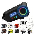 thumbnail image 4 of QHUDLV Motorcycle Helmet Bluetooth Headset, Bluetooth 5.3 Headphone, Smart Noise Reduction, HiFi Level Sound Quality, IPX6 Waterproof, 2 Different Types of Mic, All Helmets, 4 of 7