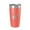 Coral, variant on Herb Parsons Lake Map Tumbler Travel Mug Insulated Laser Engraved Coffee Cup Tennessee 20 oz White