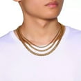 thumbnail image 5 of 3 5 7MM Cuban Curb Link Chain Men Necklace Choker Stainless Steel 18 20 22" Gift, 5 of 9