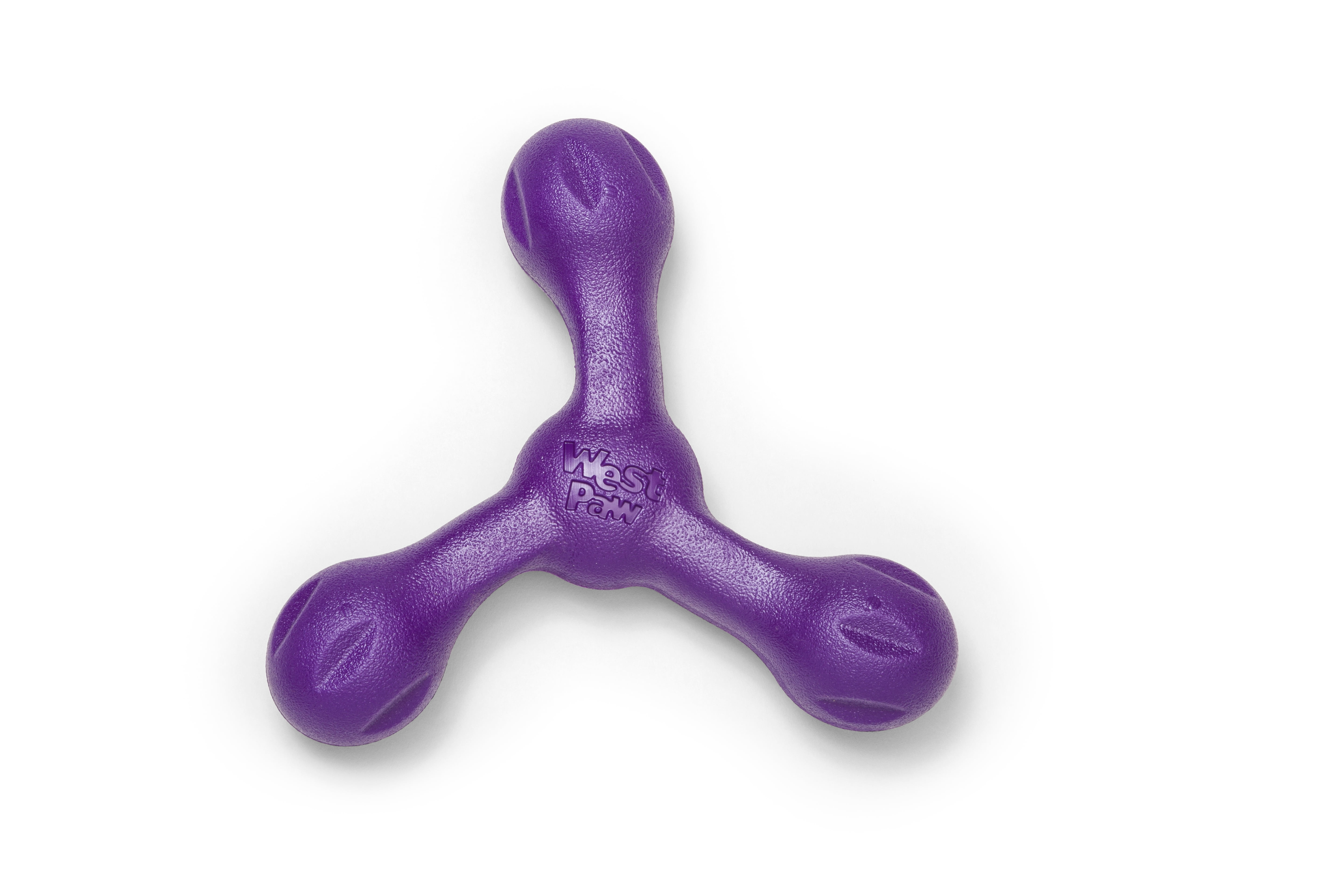 West Paw Zogoflex Echo Skamp Large 8.5" Dog Toy Eggplant