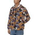 thumbnail image 3 of Kdxio Spooky Cats And Halloween Pumpkins Print Men Hoodies Casual Hoodies for Men with Zip Pockets Full Zip Long Sleeve Sweatshirt Sports Hooded Jacket-Medium, 3 of 5