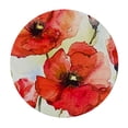 thumbnail image 4 of BANET Fitted Round Tablecloth  Red Poppy,Watercolor Poppy Floral Red Flowers Table Cover,Elastic Edged Table Cloth Fits Round Tables 38"-42, 4 of 8