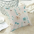 thumbnail image 5 of Watercolor Floral Pillow Covers 18x18 Inch Set of 2, Outdoor Light Blue Flower Throw Pillows Farmhouse Linen Modern Minimalist Aesthetic Floral Pillow Case for Sofa Couch Home Decor, 5 of 6