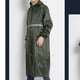 thumbnail image 3 of Chubasquero largo, chubasquero largo, chaqueta de lluvia larga gruesa, capa de lluvia, diseño elevado, 3 of 5