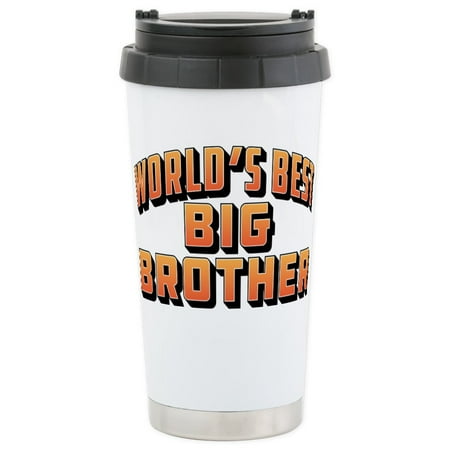 CafePress - World's Best Big - Stainless Steel Travel Mug, Insulated 16 oz. Coffee (Best Camping In Big Bend)