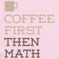 thumbnail image 2 of CafePress - Coffee Then Math Body Suit - Baby Light Bodysuit, Size Newborn - 24 Months, 2 of 4