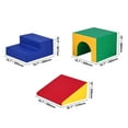 thumbnail image 2 of KFFKFF Foam Climbing Blocks for Toddler, 3 Pcs Soft Climbing Set Indoor Kids Climbing Toys for Climbing, Crawling and Sliding, 2 of 9