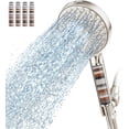 thumbnail image 2 of Filtered Shower  with Handheld High  9  Mode Showerhead Detachable Shower  Water Softener Filters Beads for Hard Water Remove Chlorine 4 Filters Brushed Nickel, 2 of 7