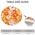 thumbnail image 6 of Pioneer Flower Floral Print Pattern Round Fitted Tablecloth with Elastic Edge,Dining Table Cover Waterproof,Outdoor Round Tablecloth for Camping,Dining,Indoor and Outdoor, 6 of 7