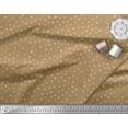 thumbnail image 3 of Soimoi Brown polyester Crepe Fabric Polka Dots Decor Fabric Printed Yard 52 Inch Wide, 3 of 3