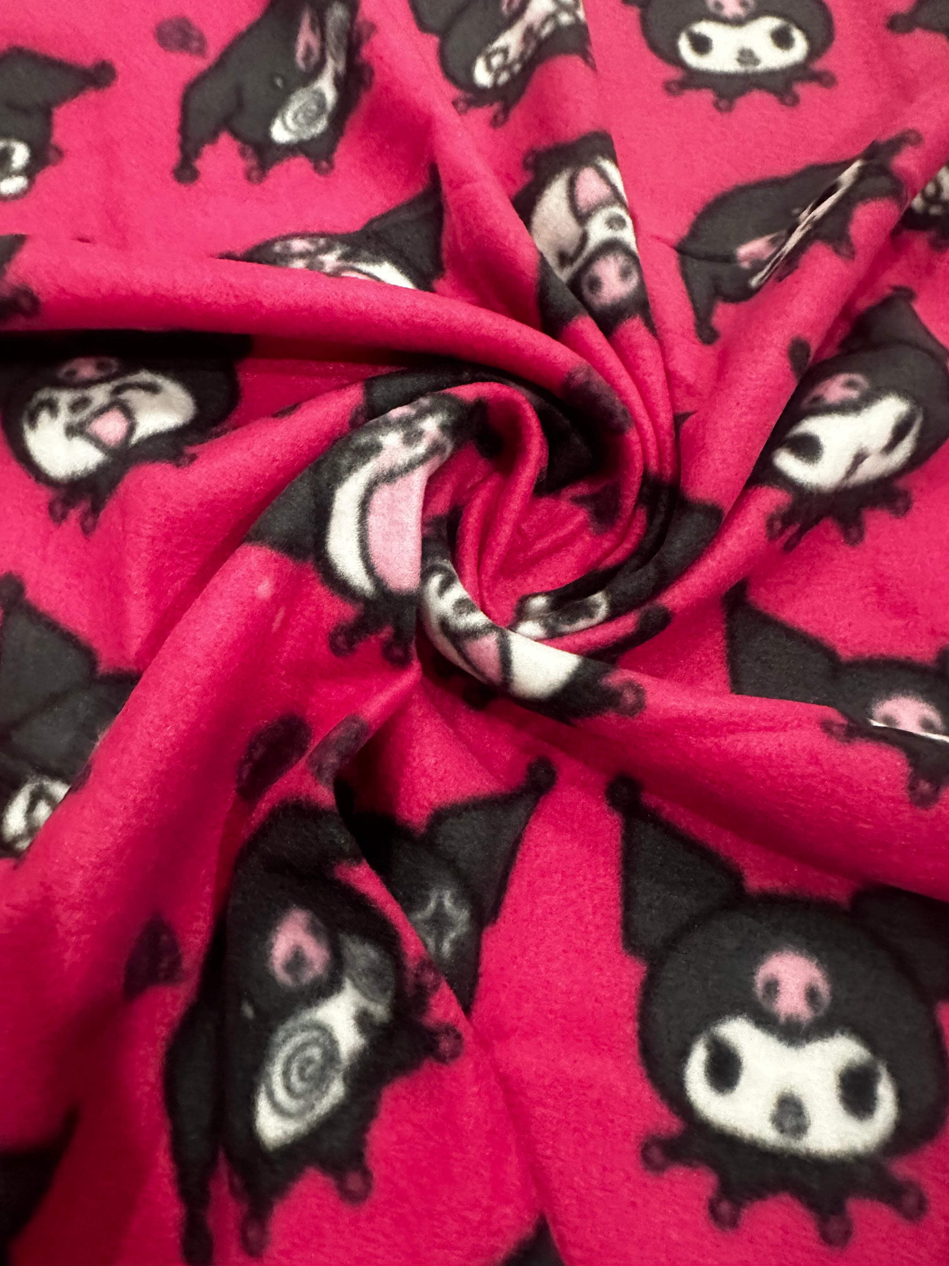 Kuromi Hugger  40"x50" Fleece Throw Blanket  Body Pillow