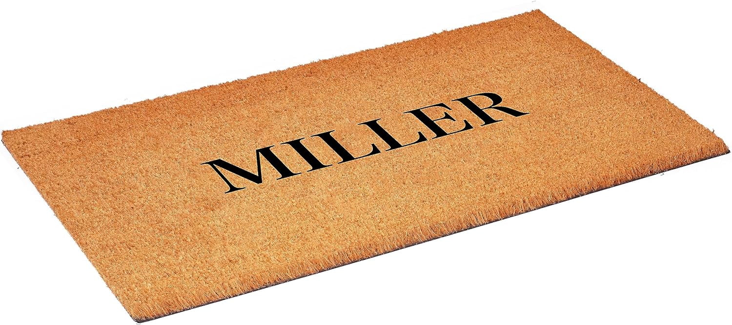 Calloway Mills 111432448 Bold Miller Personalized Doormat 24" x 48"