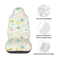 thumbnail image 4 of Picia Funny Chicken Print Waterproof Sweating Car Seat Cover for Post Gym Workout, Running, Beach and Hiking, Universal Fit Anti-Slip Bucket Seat Protector, 4 of 5