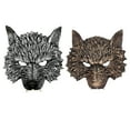 thumbnail image 4 of yingyy Mask Halloween Wolf Cosplay Masquerade Animal Masks For Activities 3D Three-dimensional Effect Silver, 4 of 6