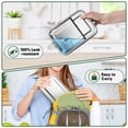 thumbnail image 4 of Vesteel Bento Box Set of 3 (47oz /29oz /18.6oz), Stainless Steel Lunch Box Metal Food Storage Container with Removable Dividers, Portable & Leak-Proof Meal Prep Container with 3 Compartment, 4 of 8